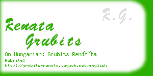 renata grubits business card